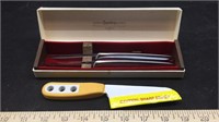 (2) Gerber Steak knives & Cheese knife