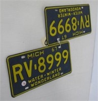 1967 Michigan license plate.