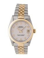 Rolex Datejust 18k Two Tone Automatic Watch 31mm