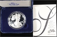 2007-W PROOF AMERICAN SILVER EAGLE OGP