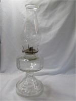 Vintage Glass Oil Lamp / Hurricane Lamp