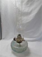 Vintage Glass Oil Lamp / Hurricane Lamp