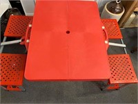 Red Picnic/Utility Table