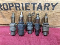 5 x Vintage KLG Spark Plugs
