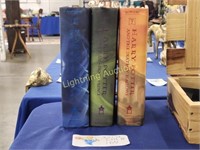 THREE HARRY POTTER HARD COVER BOOKS BY J.K ROWLING