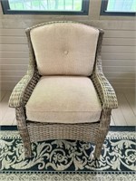 Agio Wicker Arm Chair in Cigar Room