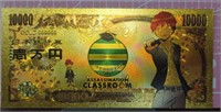 Assassination classroom anime 24K gold-plated