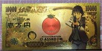 Assassination classroom anime 24K gold-plated