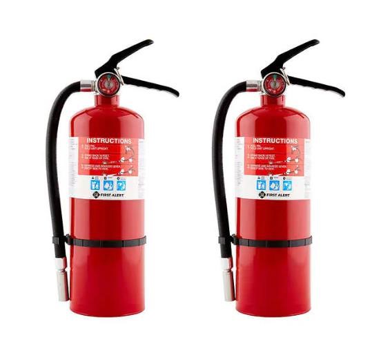 First Alert Rechargeable Fire Extinguisher, 2-pack