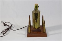 Vintage Military Trench Art Lamp