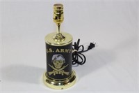 Pair of US Army Commemorative Lamps