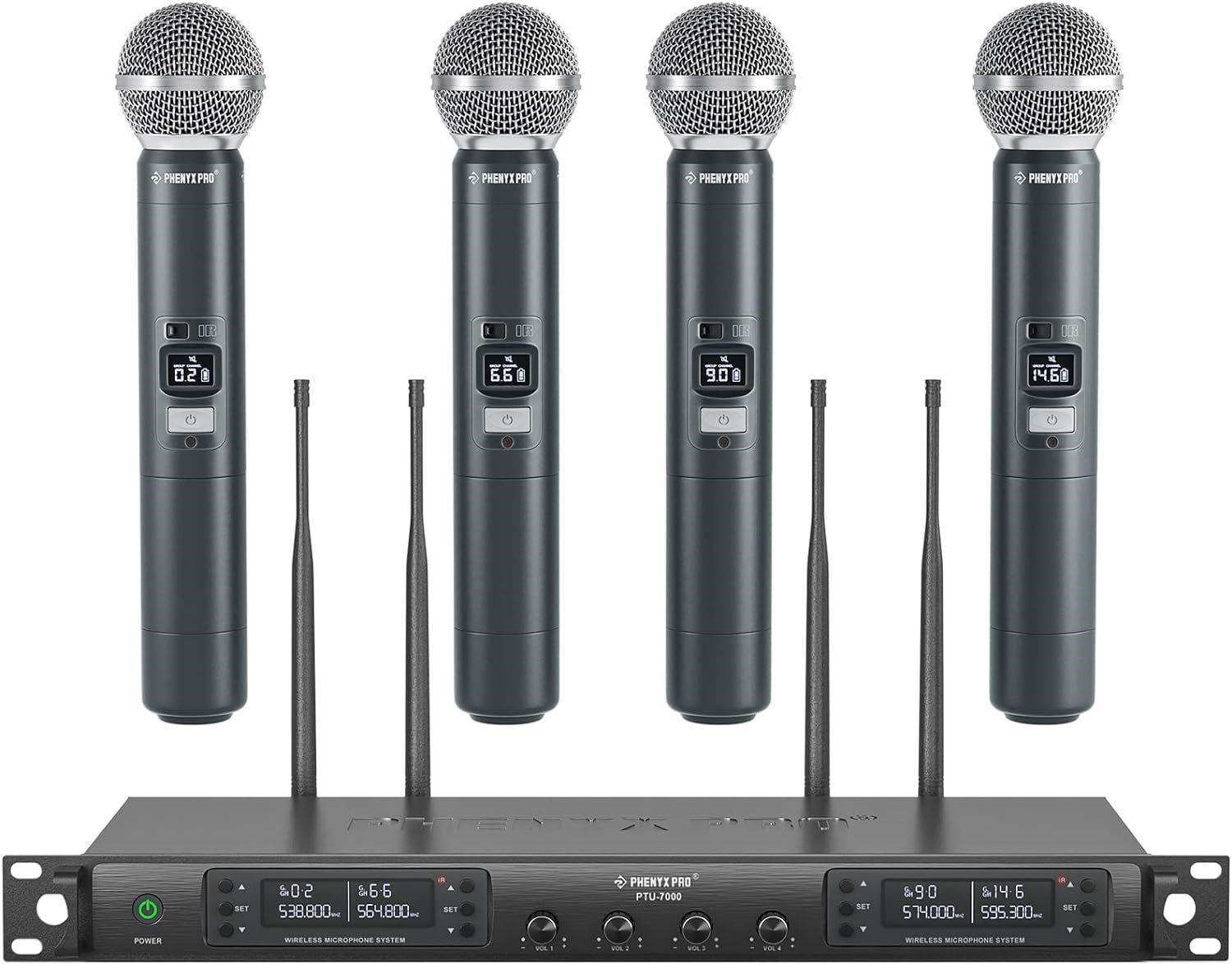 Phenyx Pro Wireless Microphone System  Quad