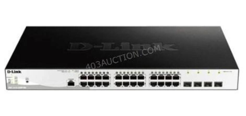 $700 D-link 28 Port 2 Layer Smart POE Switch NEW