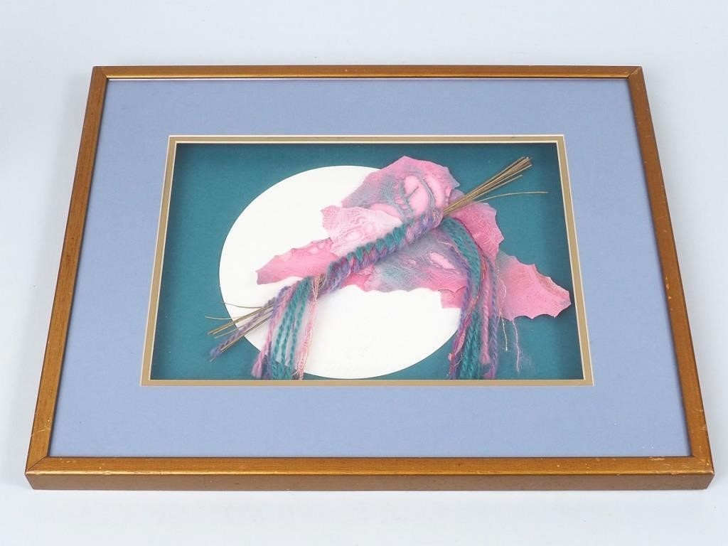 Framed & Signed Mixed Media Abstract Art