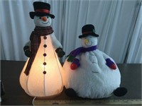 Snowman Light & stuffed Snowman