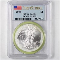 2009 Silver Eagle PCGS MS70