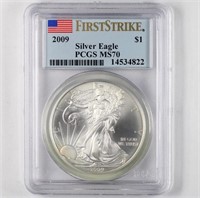 2009 Silver Eagle PCGS MS70