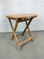 Solid Wood Round Folding Table