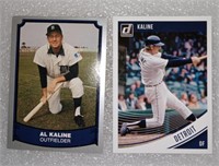 D4)  2 Al Kaline baseball cards