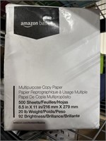 500 Sheets 8.5 x 11in AmazonBasics Multipurpose