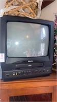 10’’ Phillips TV, VCR combo