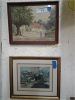 Pair of European prints
