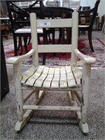 Youth white painted rocker