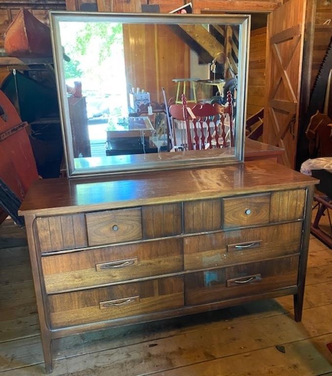 Low Dresser with Adjustable Mirror