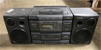 Panasonic Boombox CD Cassette Stereo.