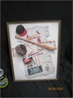Stan Musial Framed Poster 14"X 11" 3000 Hits