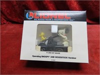 New Lionel Operating Snoopy & Hand car.