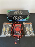 Centech Multimeter & Various Light Bulbs