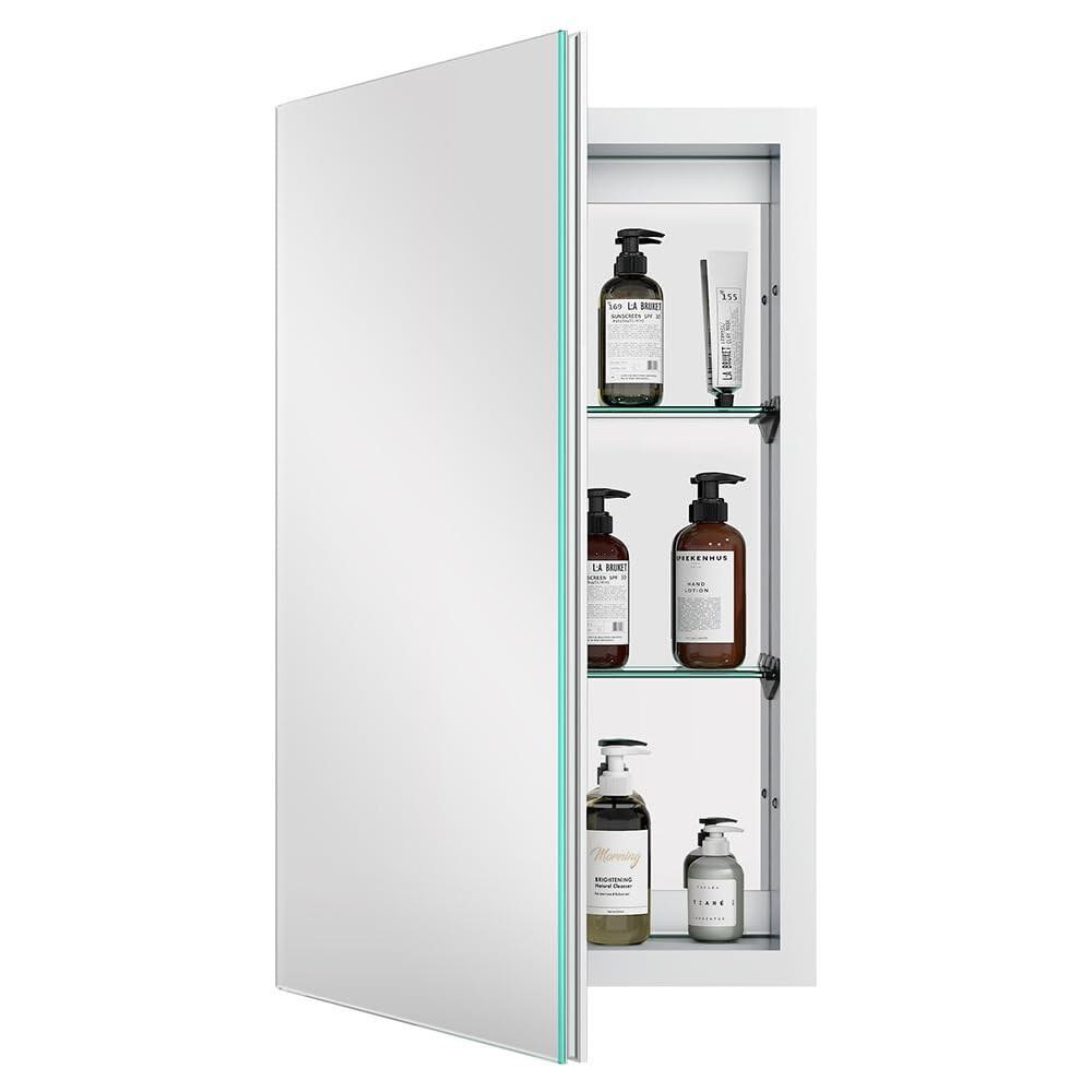 QuaviKey Medicine Cabinet with Aluminum Recessed