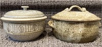 Pottery Lidded Pots/Casserole