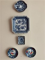 Blue and White Decorative Plates