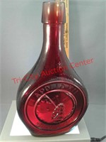 Wheaton red glass historical bottle Apollo XII
