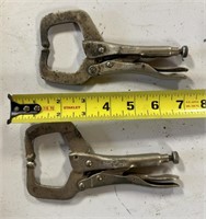 2 C-clamp Vise Grips 6R's