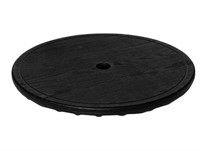 N4981 20" Black Round Plastic Umbrella Table Tray