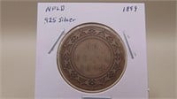 1899 Newfoundland 50 Cent / Half-dollar Coin