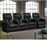 Octane Bolt Leather Home Theater Recliner Set