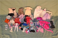 Collection of doll clothing