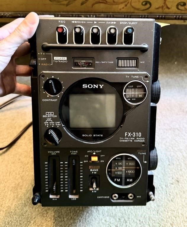 Vintage Sony FX-310 TV-FM/AM Cassette Corder