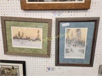 TWO LIMITED EDITION WINTERSCAPE PRINTS