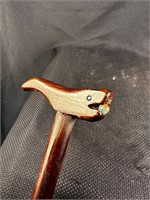 35" Handcrafted Whale Cane