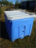 Blue Water tank with lid, 40" x 48" x 38" high
