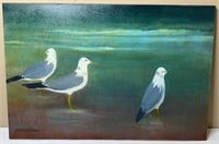 Seagulls by R. Michael Shannon Original Painting