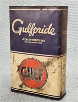 "Gulfpride  Alchlor Processed" 5QT Oil Can
