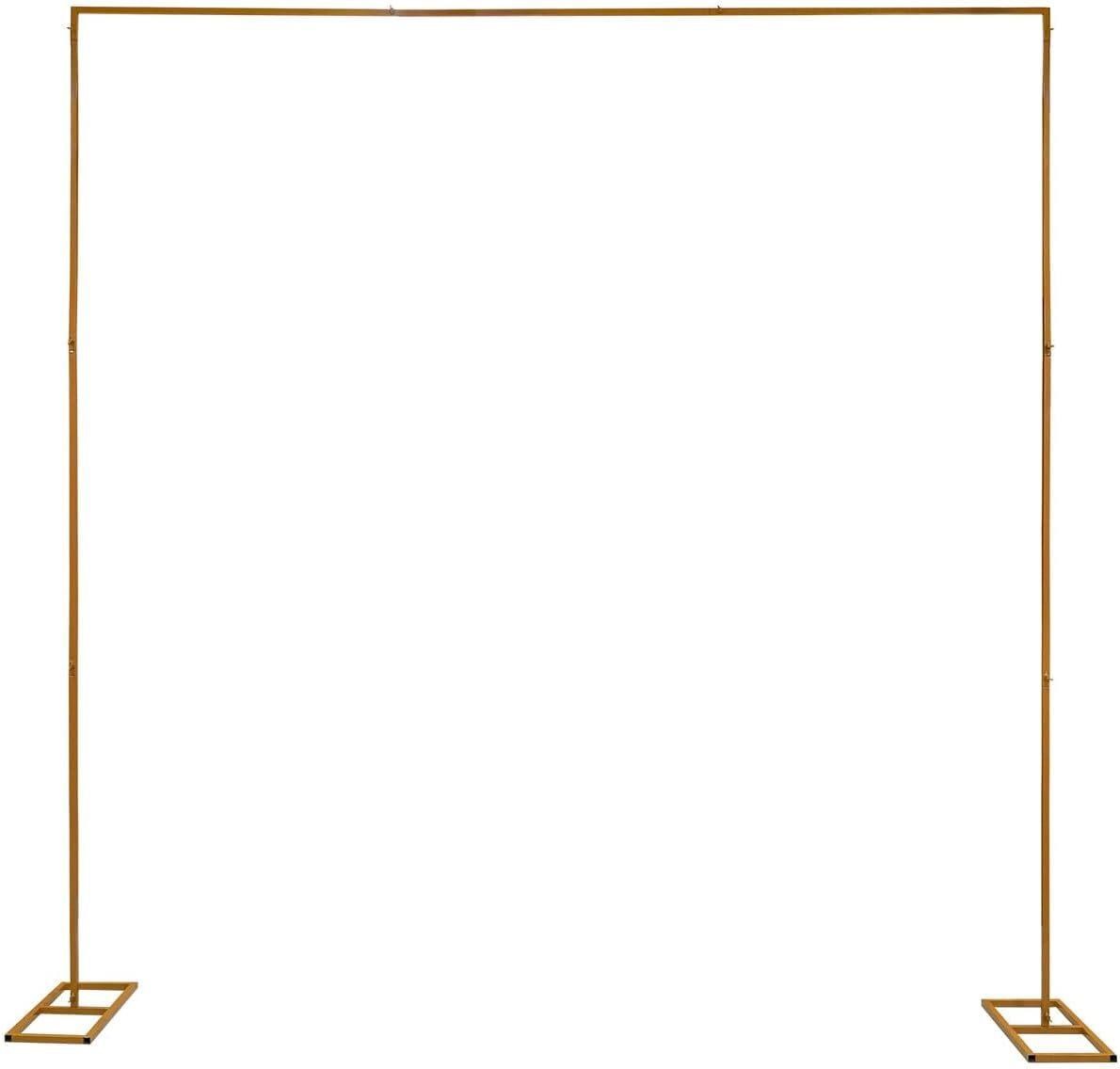 $56  9.8FT Square Backdrop Stand Yellow Metal Arch