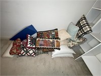 Collection of throw pillows