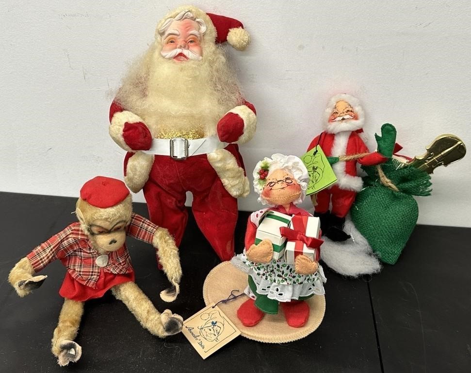 Vintage Christmans Annalee Etc. See Photos for